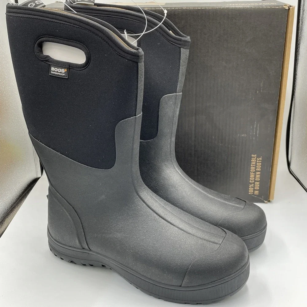 BOGS Mens Classic Ultra High Insulated Waterproof Size 13‎ Boots Black New